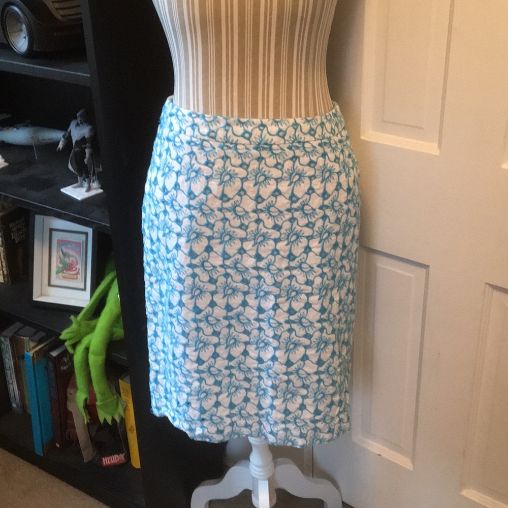 Talbots embroidered skirt